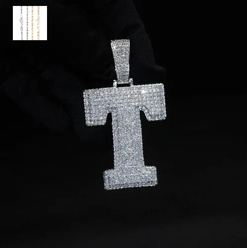Full Iced Custom 3D Multi-layer Name Pendant sold by Ghetluxe