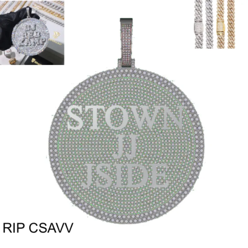 Custom Disc Pendant sold by Ghetluxe