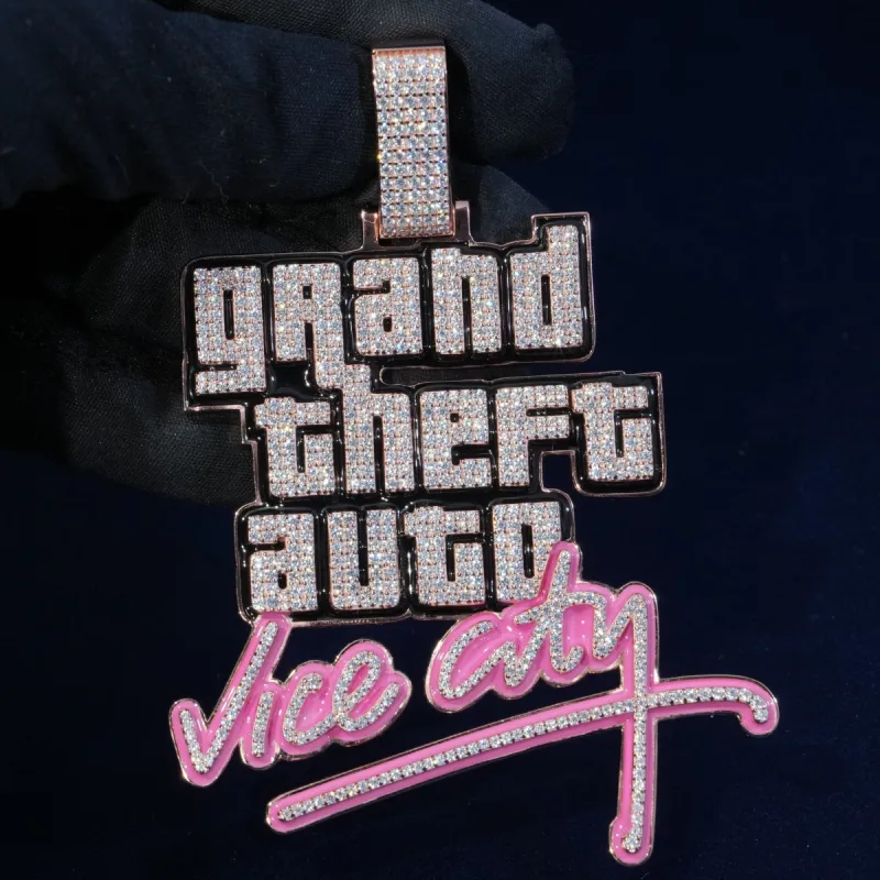 Custom Moissanite Logo Pendant Get a Quote sold by Ghetluxe