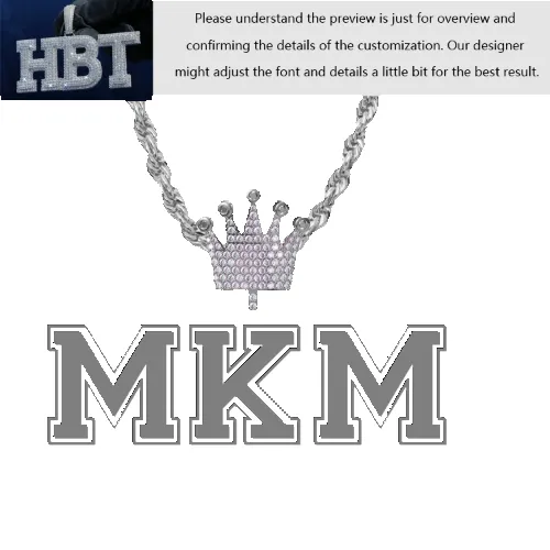 VVS Moissanite Custom Name Pendant in Sterling Silver sold by Ghetluxe