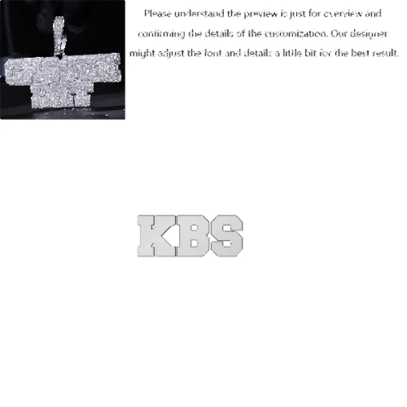 Layered College Font Custom Name Pendant made by Ghetluxe