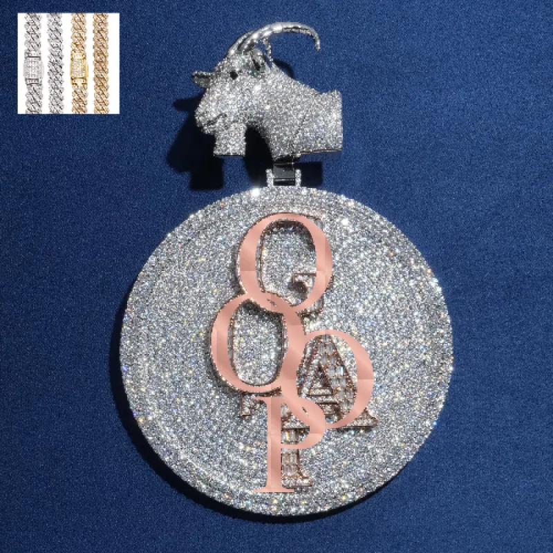 "GOAT" Custom Disc Pendant sold by Ghetluxe
