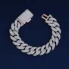 15mm Diamond Cuban Bracelet With Extended Clasp sold by Ghetluxe
