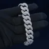 15mm Diamond Cuban Bracelet With Extended Clasp sold by Ghetluxe