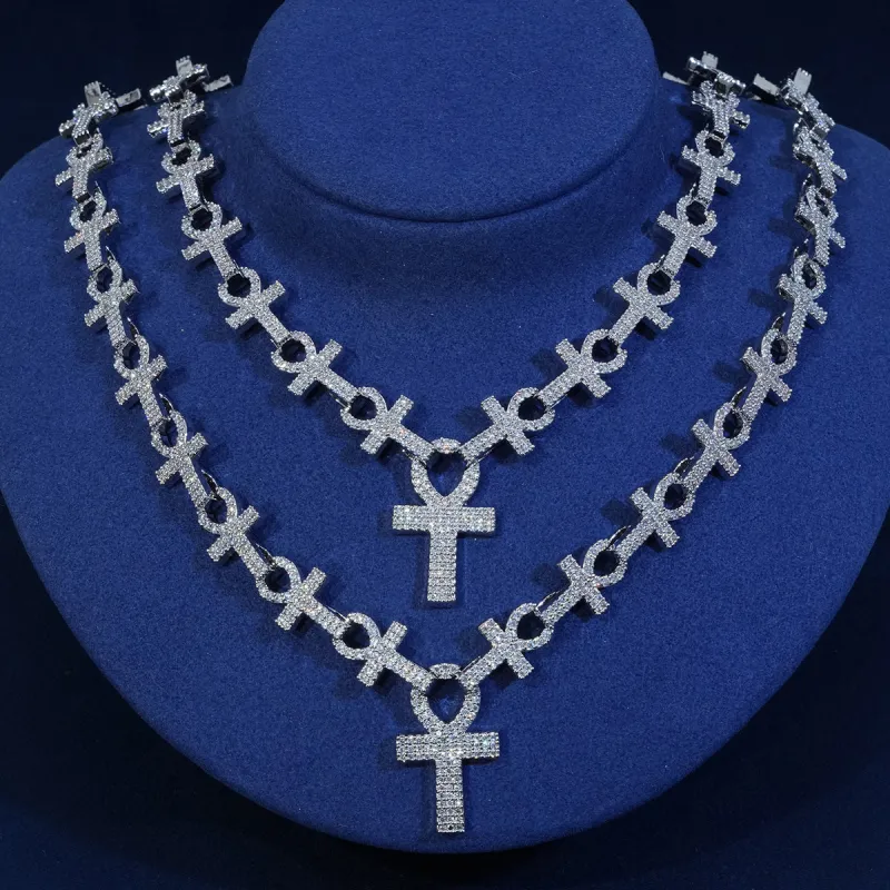 Diamond Ankh Key Chain Necklace sold by Ghetluxe