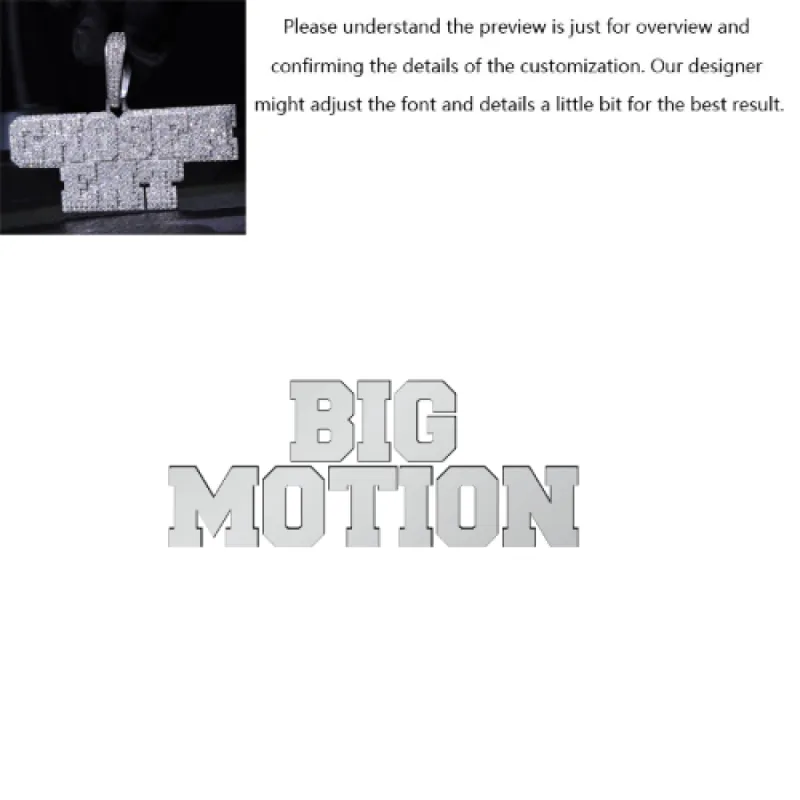 Layered College Font Custom Name Pendant sold by Ghetluxe