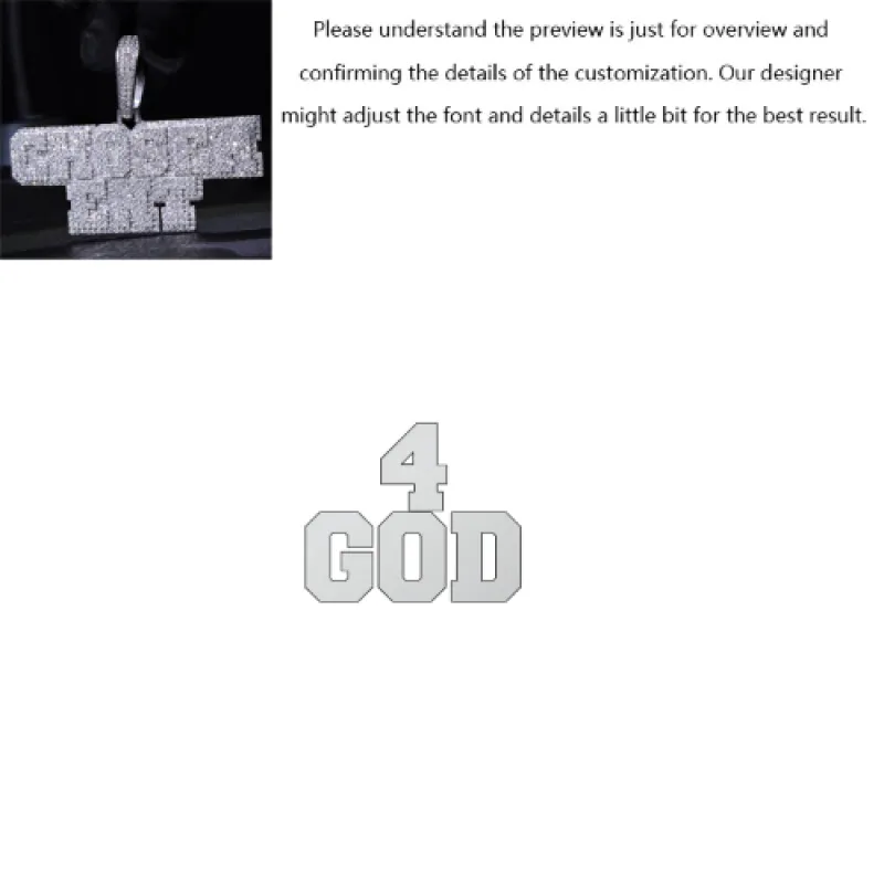 Layered College Font Custom Name Pendant made by Ghetluxe