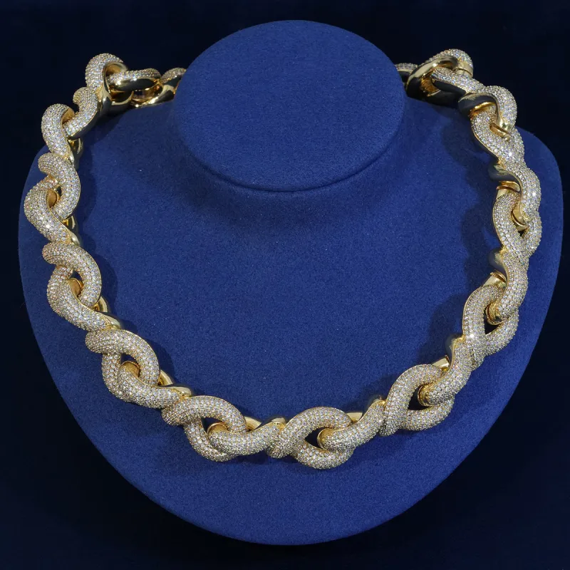 20mm Diamond Thick Rolo Chain sold by Ghetluxe