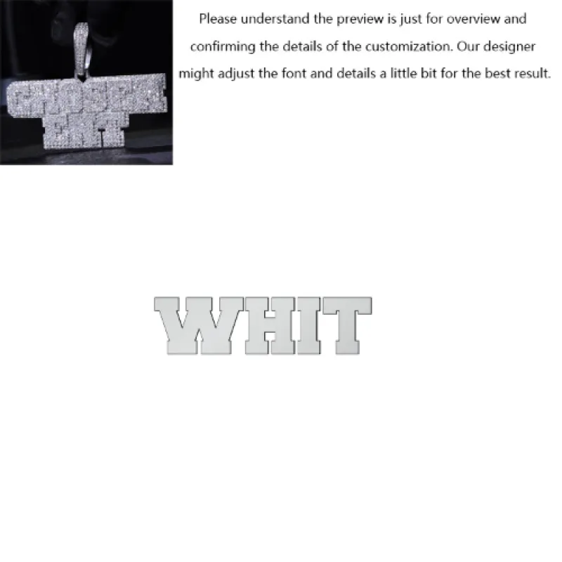 Layered College Font Custom Name Pendant made by Ghetluxe