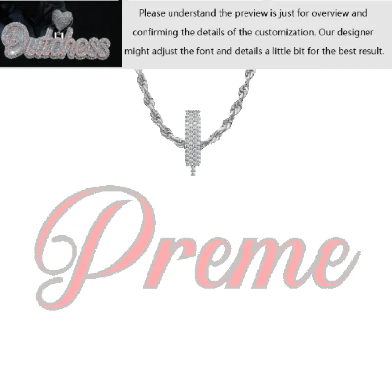 Custom Layered Handwriting Letter Pendant made by Ghetluxe