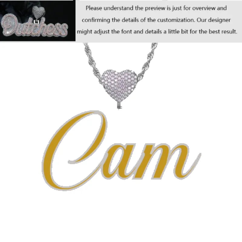 Custom Layered Handwriting Letter Pendant sold by Ghetluxe