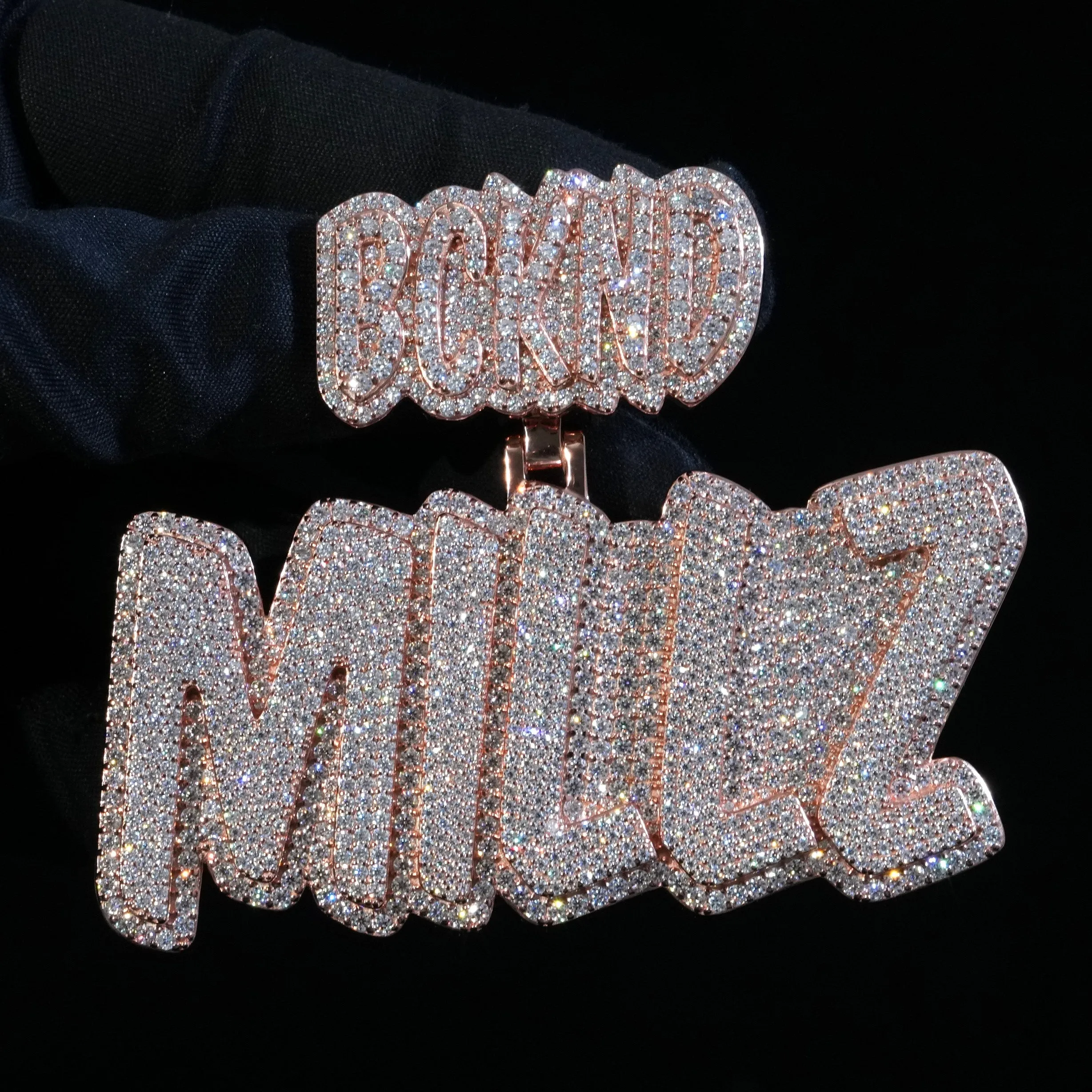 Custom Multi-Letter Name Pendant Get a Quote sold by Ghetluxe product image thumbnail 2