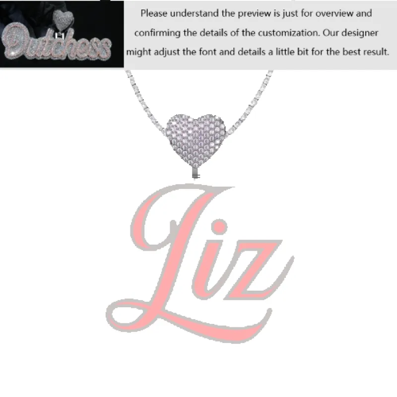 Custom Layered Handwriting Letter Pendant sold by Ghetluxe