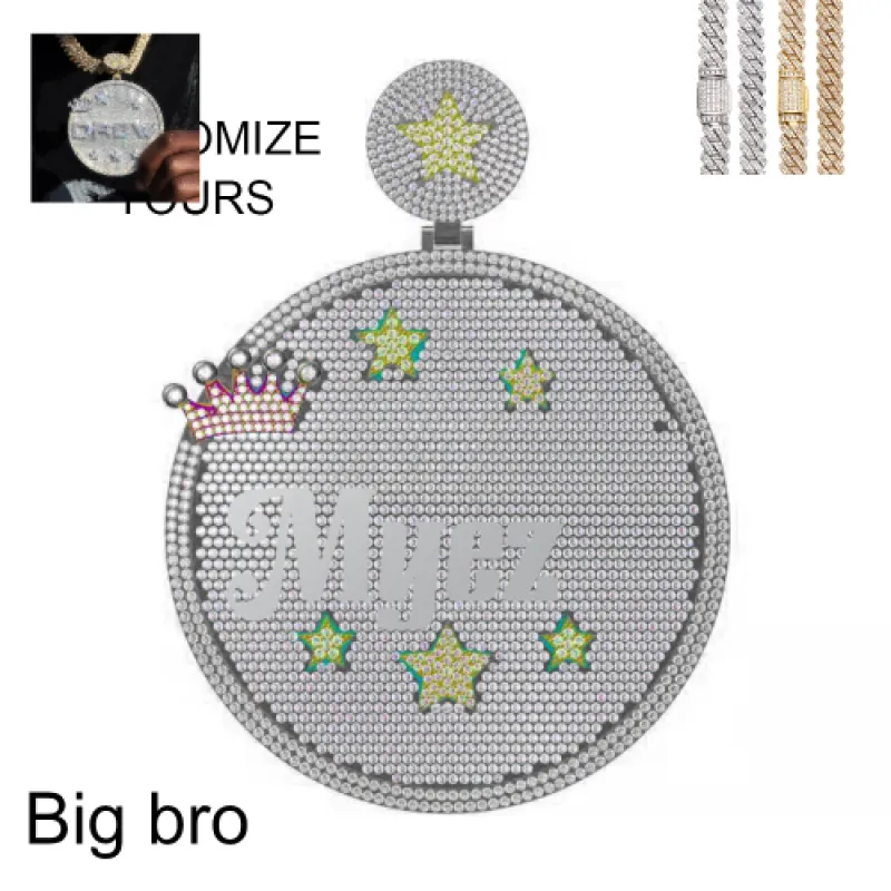 Custom Disc Pendant sold by Ghetluxe