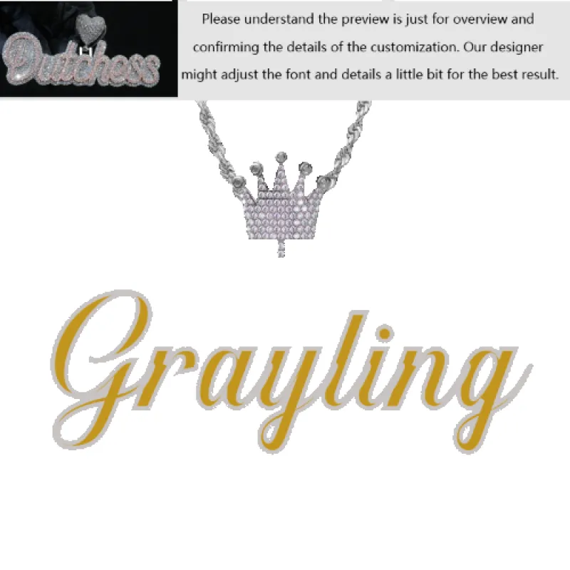 Custom Layered Handwriting Letter Pendant made by Ghetluxe