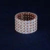 Moissanite Diamond 5-Row Ring sold by Ghetluxe