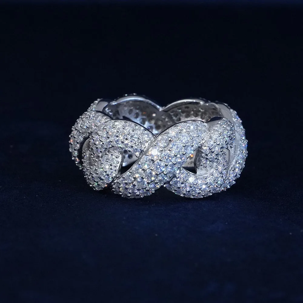 Moissanite Diamond Infinity Ring sold by Ghetluxe product image thumbnail 3