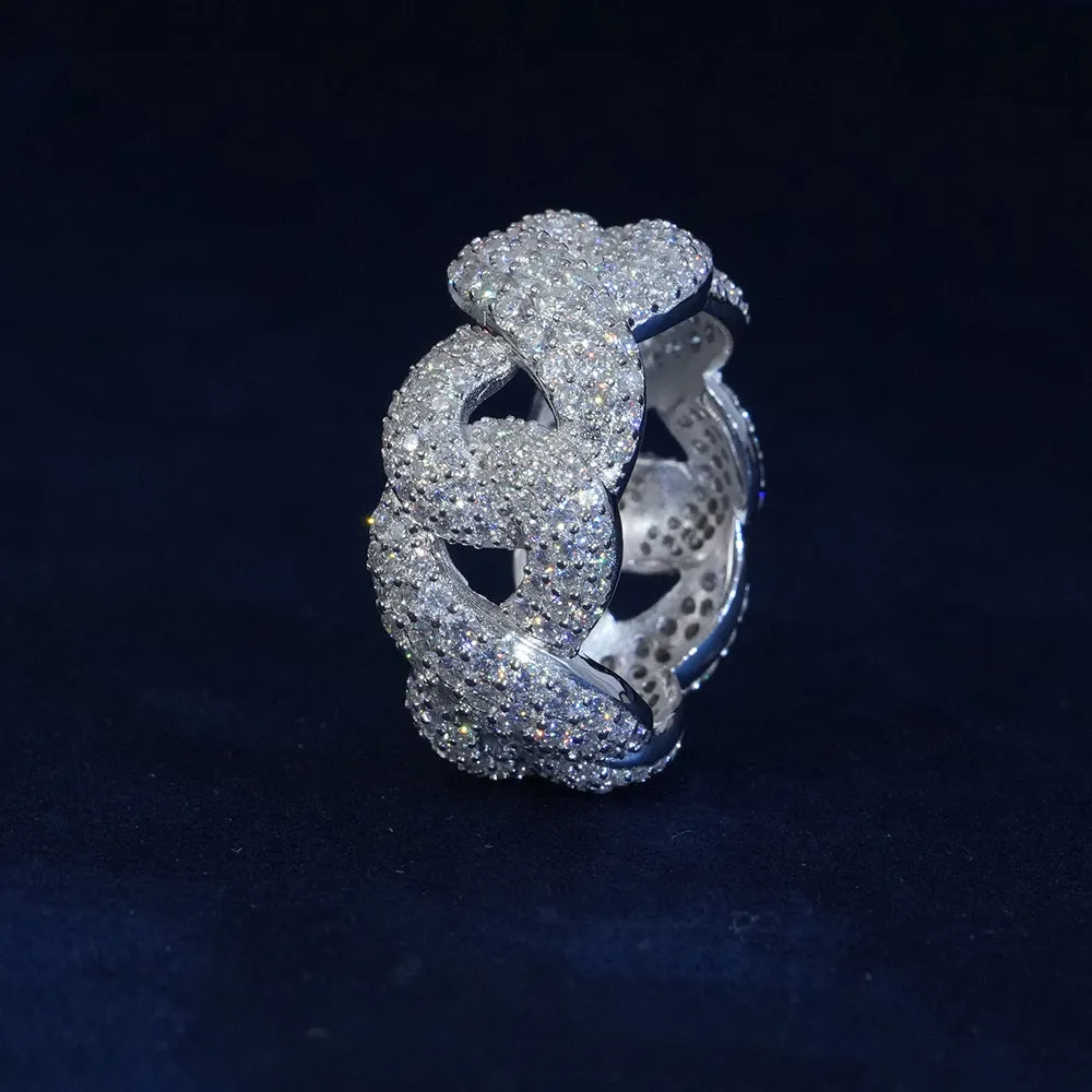 Moissanite Diamond Infinity Ring sold by Ghetluxe product image thumbnail 4
