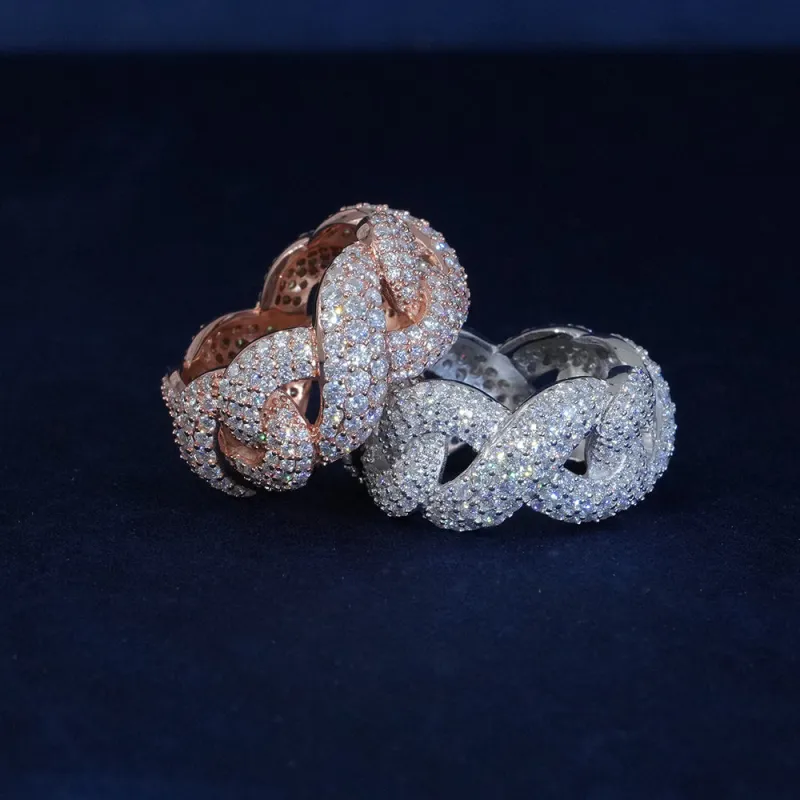 Moissanite Diamond Infinity Ring sold by Ghetluxe