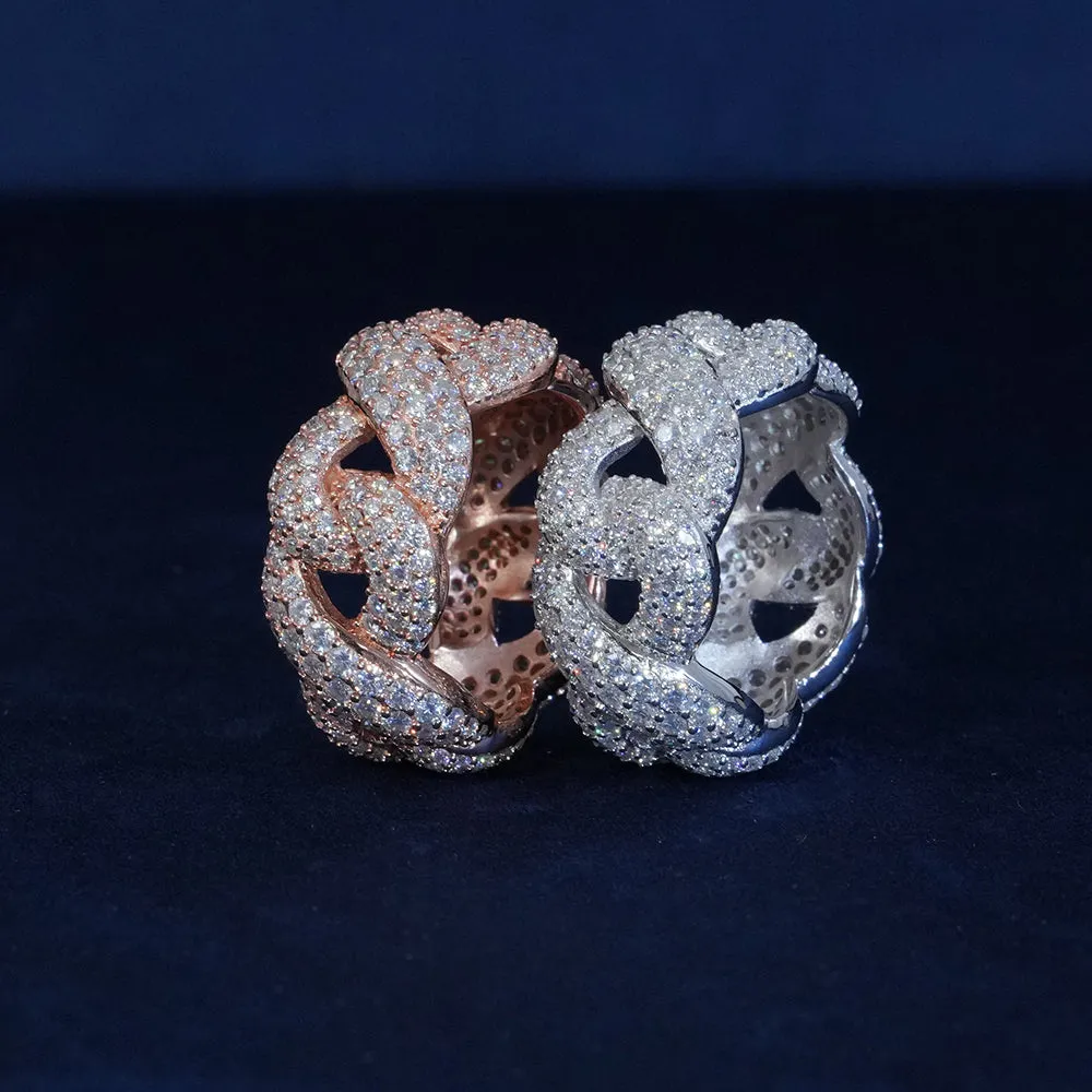 Moissanite Diamond Infinity Ring sold by Ghetluxe product image thumbnail 2