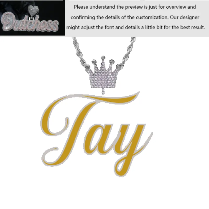 Custom Layered Handwriting Letter Pendant sold by Ghetluxe