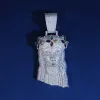 Diamond Clover Jesus Pendant sold by Ghetluxe