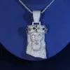 Diamond Clover Jesus Pendant sold by Ghetluxe