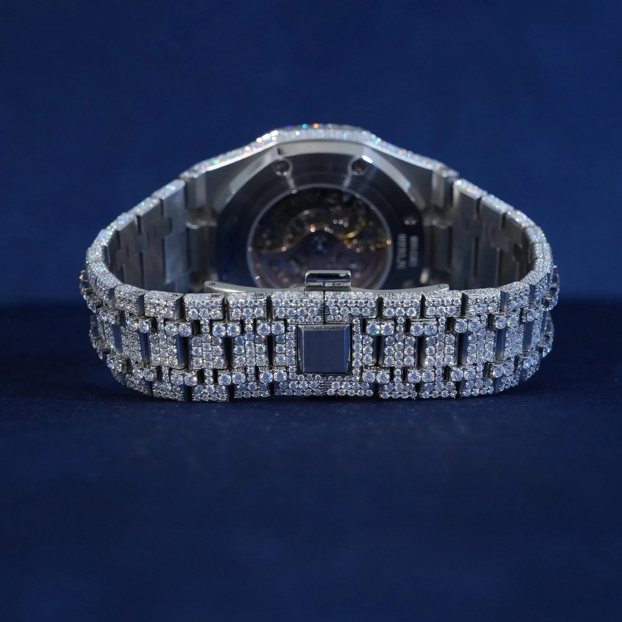 Moissanite Skeleton Watch sold by Ghetluxe product image thumbnail 3