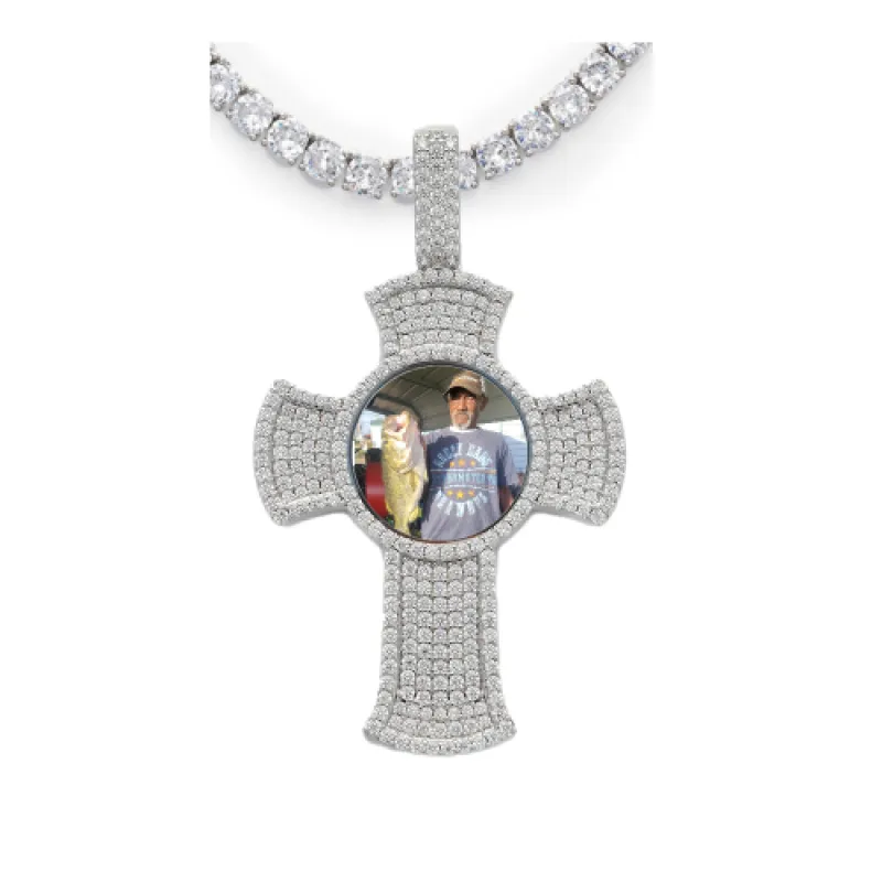 Cross Custom Photo Pendant sold by Ghetluxe