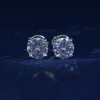 1 Carat Round Cut Moissante Earrings sold by Ghetluxe
