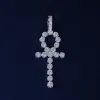 6mm Round Moissanite Ankh Pendant sold by Ghetluxe