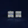 Moissanite Baguette Cube Earrings sold by Ghetluxe
