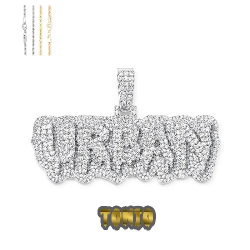 Custom Layered Drip Letter Pendant sold by Ghetluxe