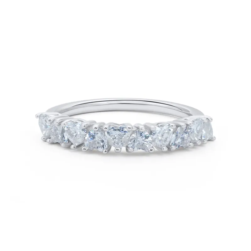 Ten Stone Heart Cut Diamond Ring sold by Ghetluxe