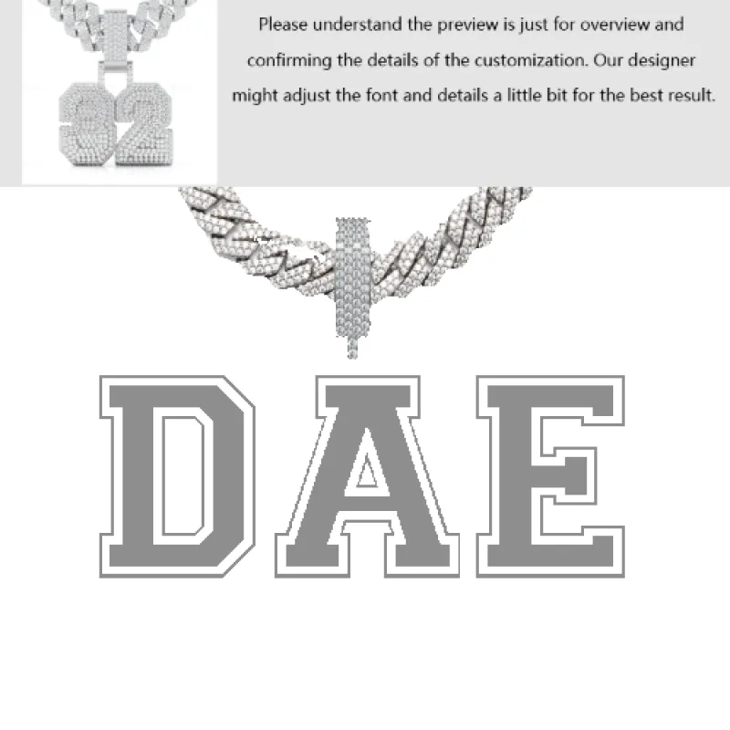 CUSTOM UNIVERSITY FONT LETTER PENDANT sold by Ghetluxe