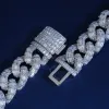 21mm Baguette Diamond Cuban Link Chain sold by Ghetluxe