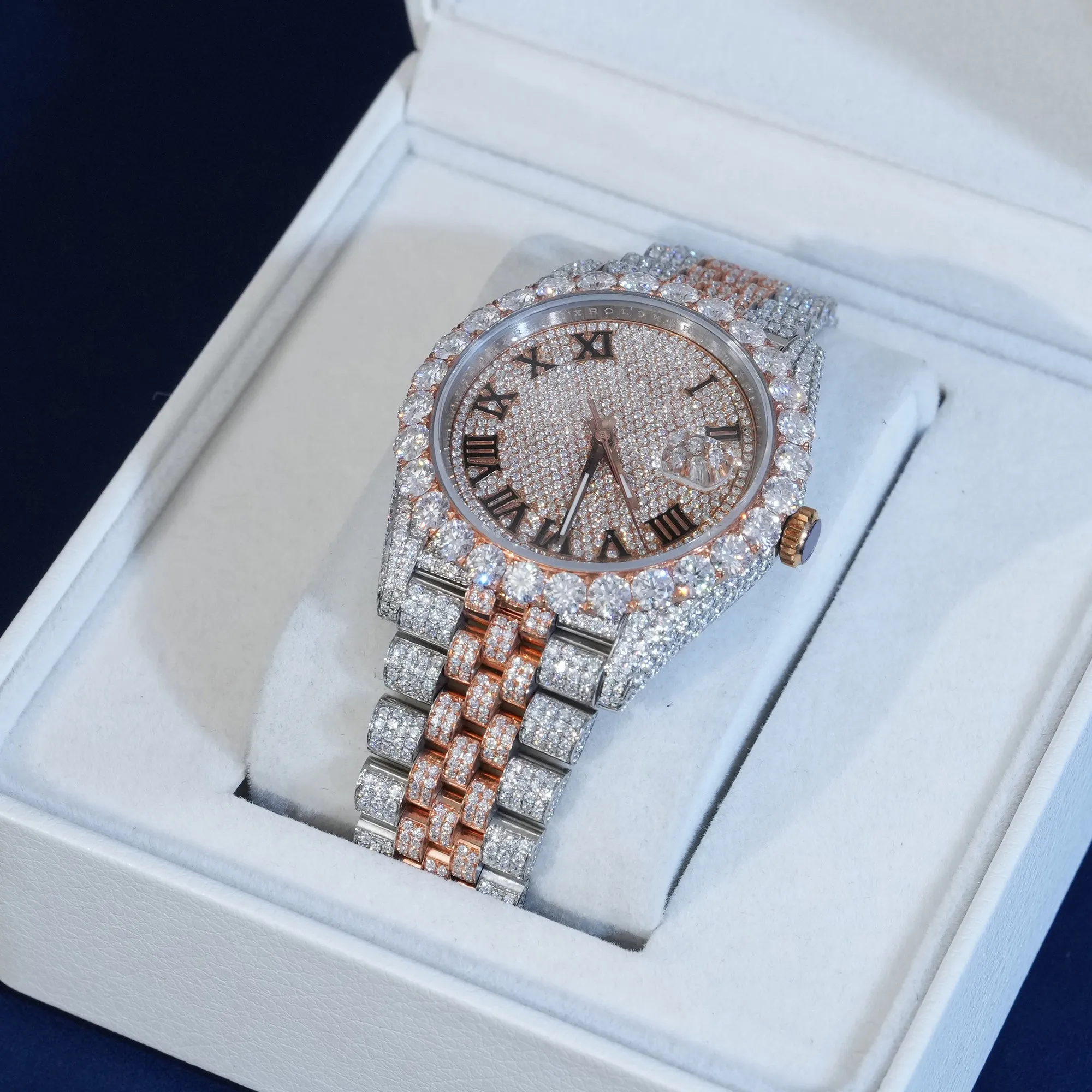 Moissanite Two Tone DJ40 Watch sold by Ghetluxe product image thumbnail 2