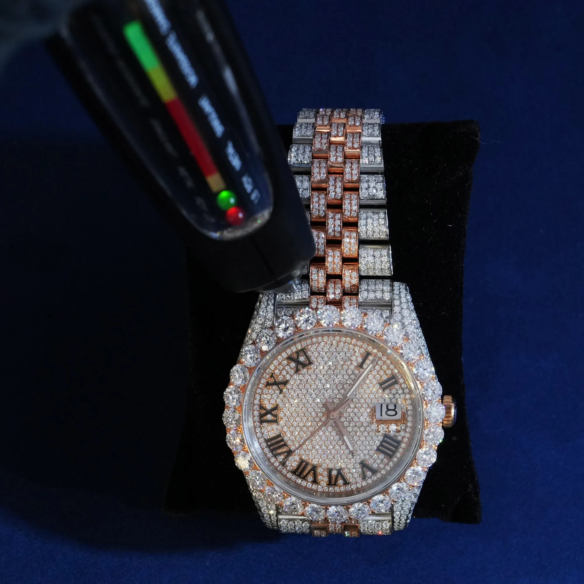 Moissanite Two Tone DJ40 Watch sold by Ghetluxe product image thumbnail 4