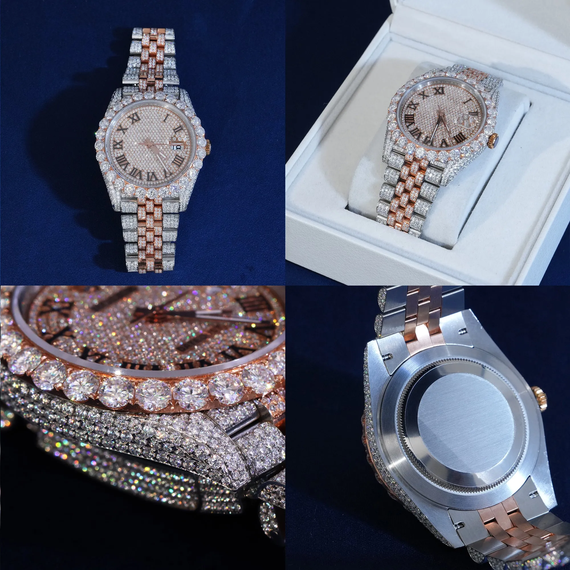 Moissanite Two Tone DJ40 Watch sold by Ghetluxe product image thumbnail 3