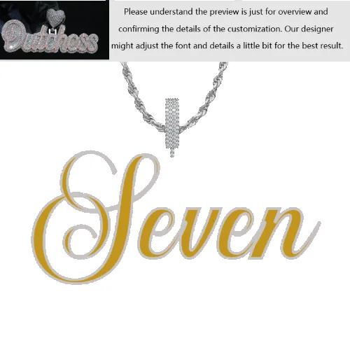 Custom Layered Handwriting Letter Pendant sold by Ghetluxe