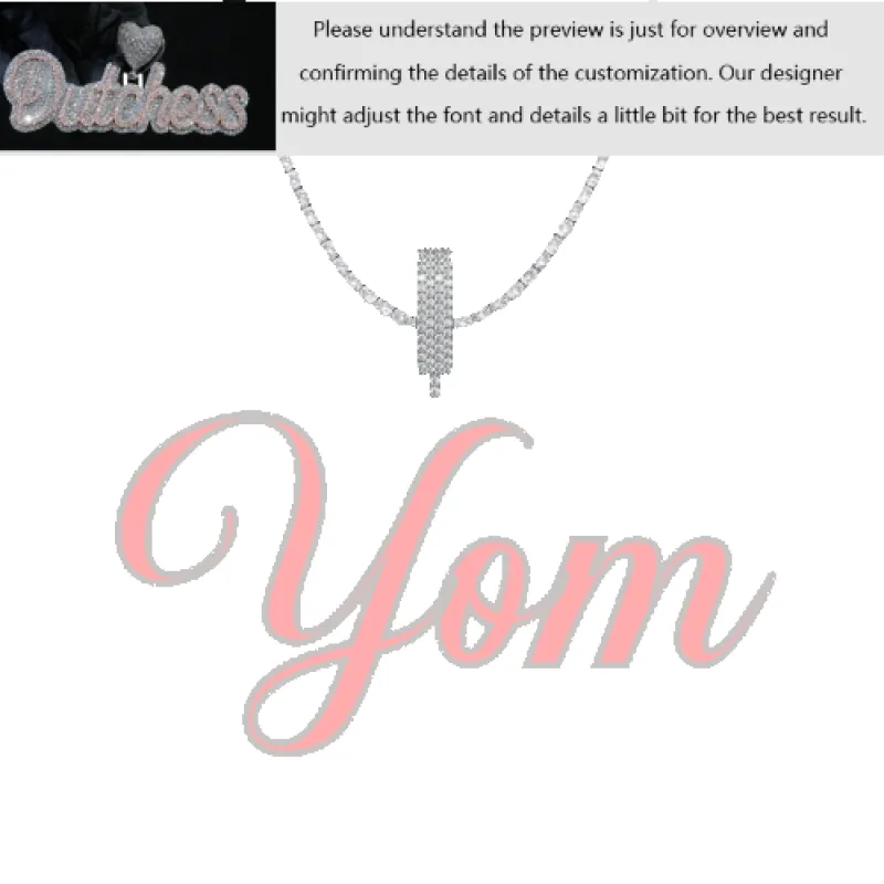 Custom Layered Handwriting Letter Pendant made by Ghetluxe