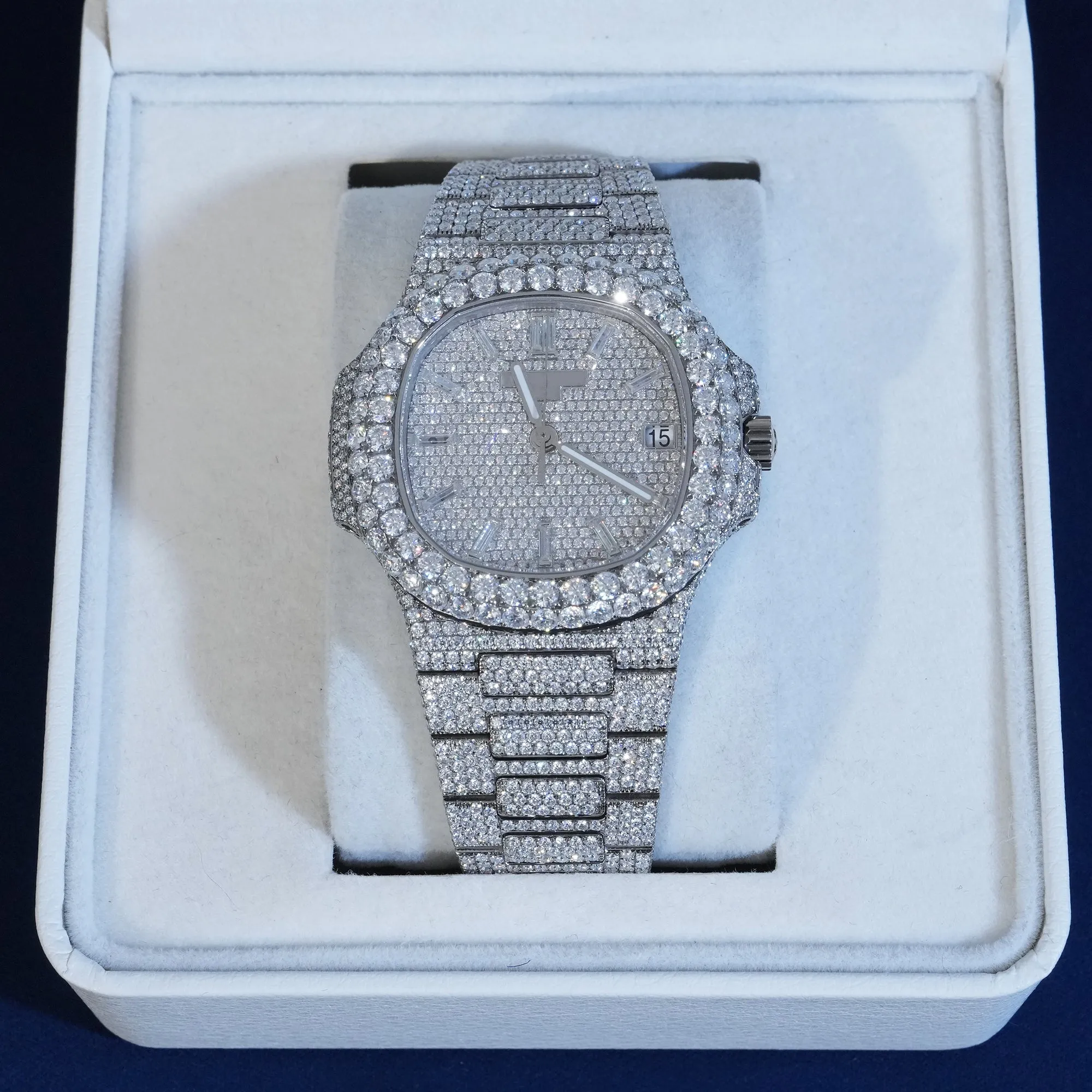 Moissanite Iced Out Luxury Wrist Watch sold by Ghetluxe