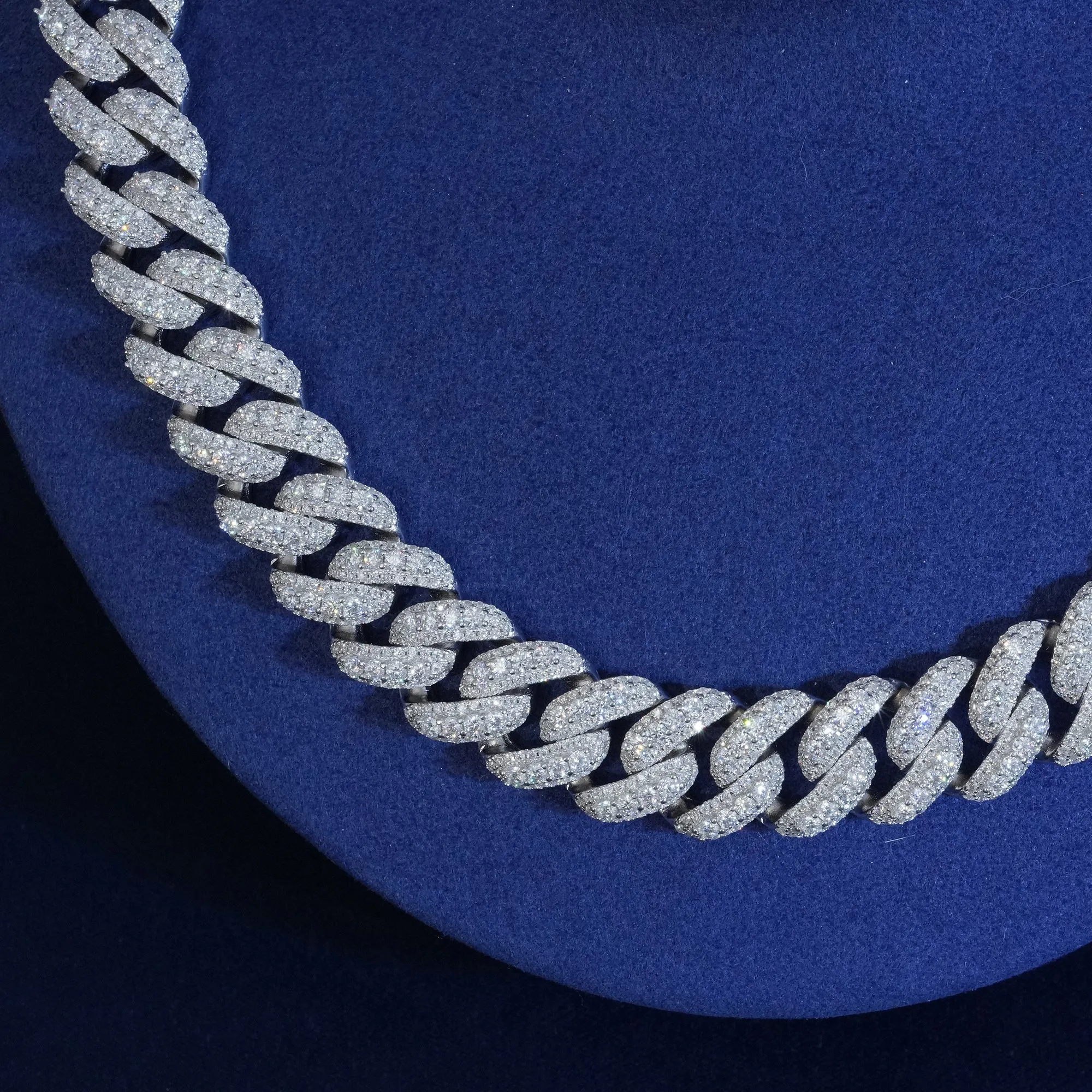 18mm Diamond Cuban Chain With Extended Clasp sold by Ghetluxe product image thumbnail 2