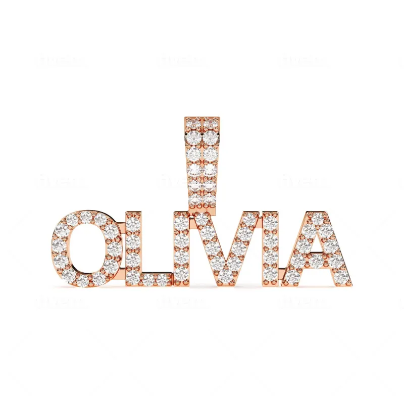 Custom Serif Font Letter Pendant sold by Ghetluxe