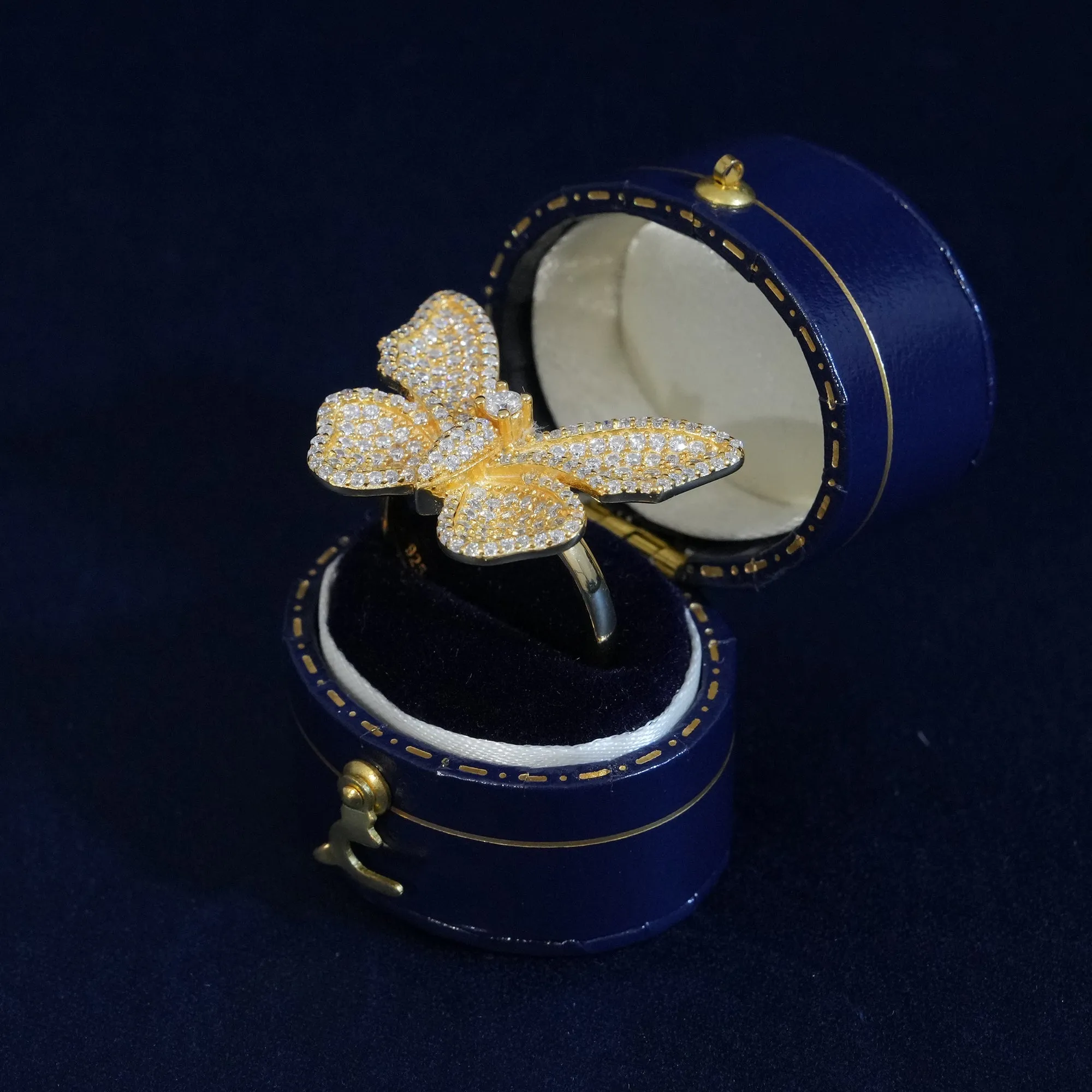 Moissanite Elegant Butterfly Rings sold by Ghetluxe product image thumbnail 5