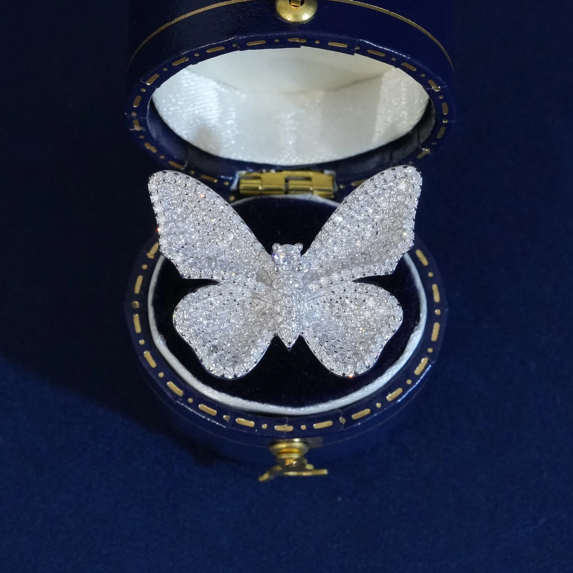 Moissanite Elegant Butterfly Rings sold by Ghetluxe product image thumbnail 3