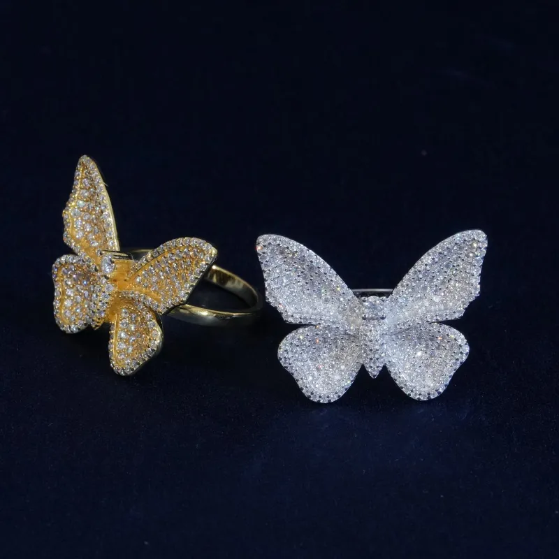 Moissanite Elegant Butterfly Rings sold by Ghetluxe