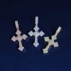 Diamond Baguette Jesus Cross Pendant sold by Ghetluxe