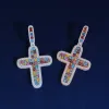 Diamond Colorful Cross Pendant sold by Ghetluxe