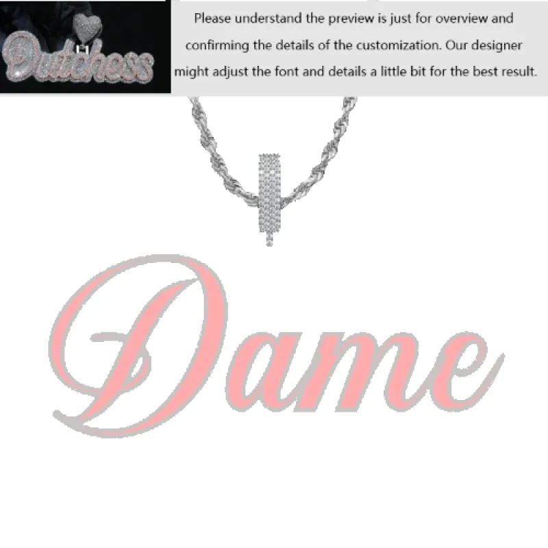 Custom Layered Handwriting Letter Pendant sold by Ghetluxe